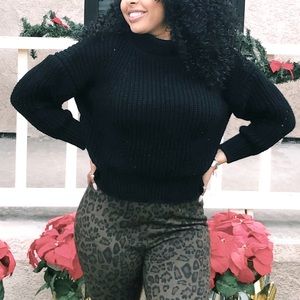 Cropped Fall Sweater